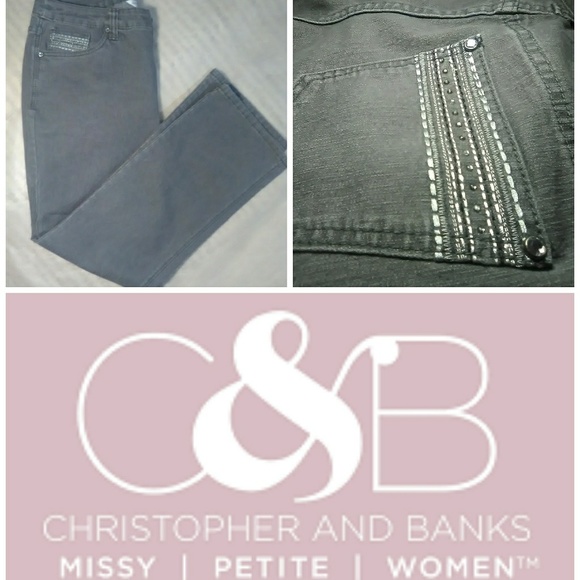 Christopher & Banks Denim - 3/30<>Straight Leg Stretch by Christopher & Banks